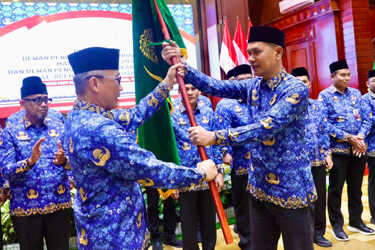 Sekda Aceh Muhammad Nasir Dilantik Sebagai Ketua KORPRI Aceh