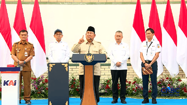 Prabowo Todong Menhub & Bos KAI Bangun Rel KA Lampung Tembus Aceh