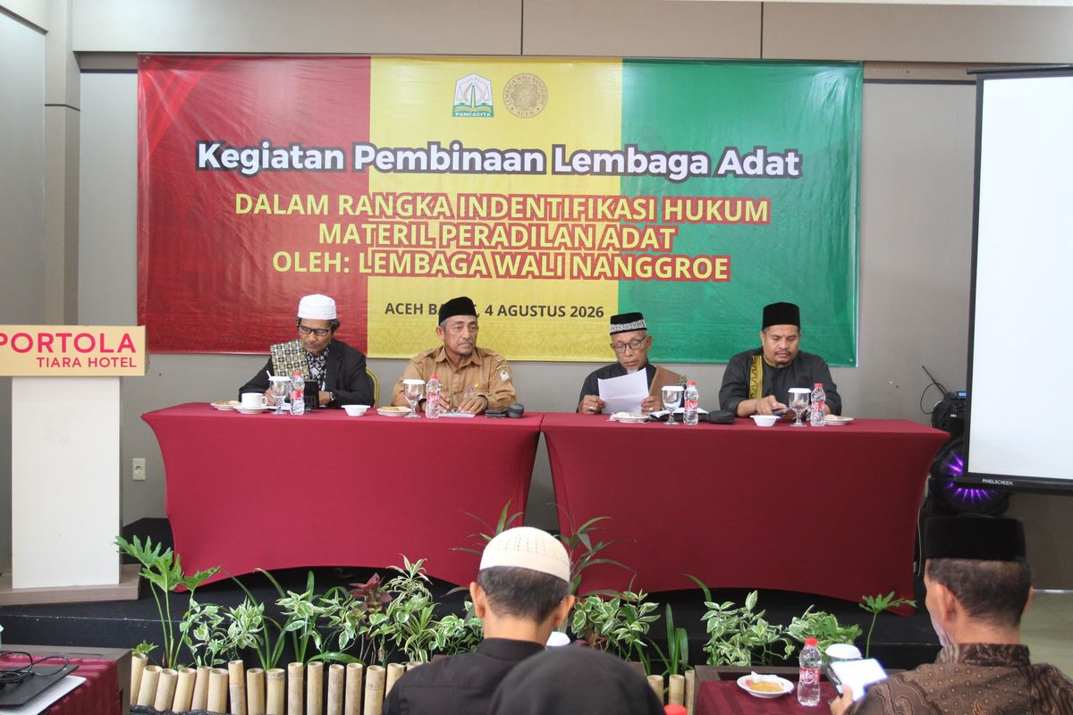 Lembaga Wali Nanggroe Identifikasi Hukum Materil Peradilan Adat di Aceh Barat