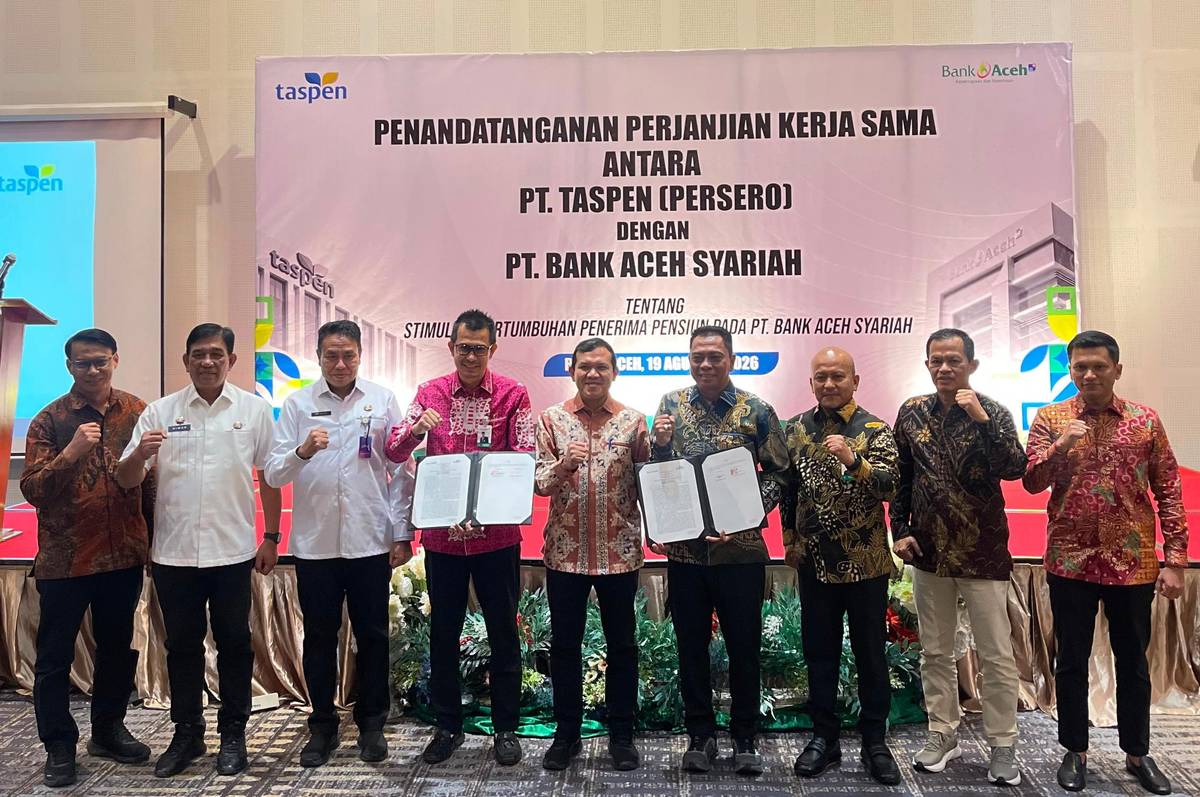 Bank Aceh-TASPEN Perkuat Kerja Sama Pengelolaan Dana Pensiun ASN