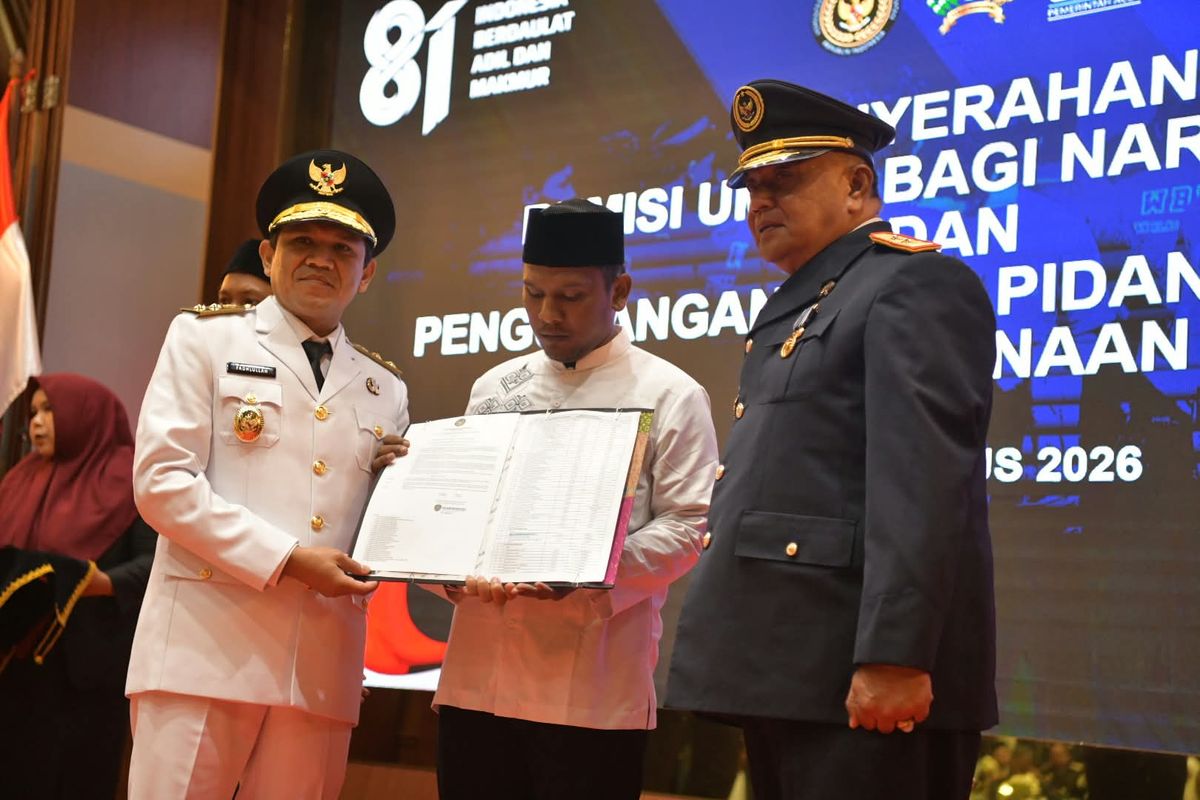 4.833 Narapidana dan Anak Binaan di Aceh  Terima Remisi HUT ke-81 Kemerdekaan RI 
