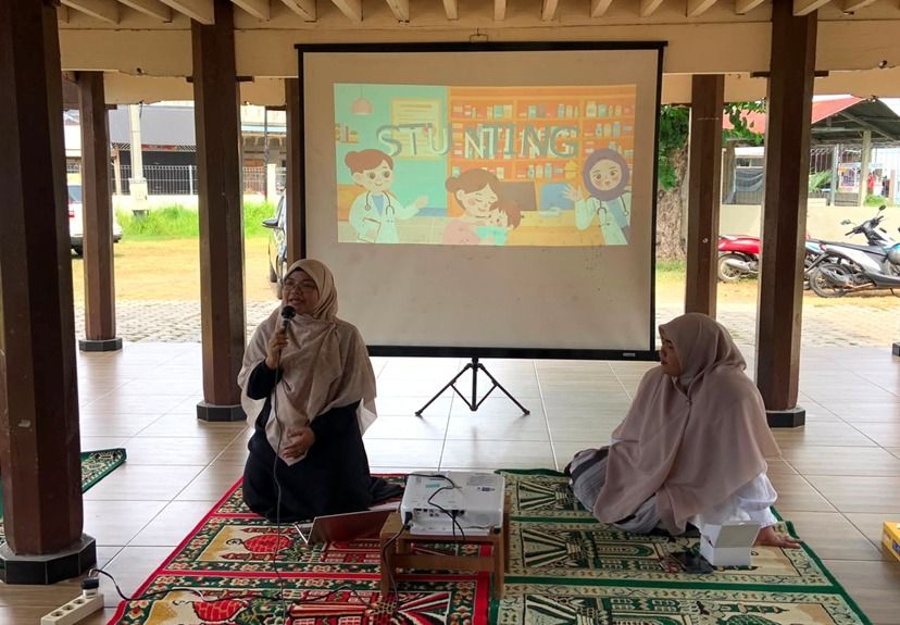 USK Dorong Desa Lampuuk Jadi Gampong Sadar Stunting Lewat Aplikasi Digital