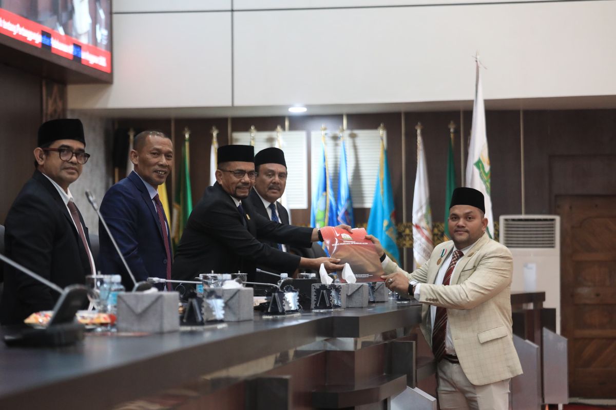 Pemerintah Aceh Terima Catatan dan Rekomendasi DPRA atas Pertanggungjawaban APBA 2025