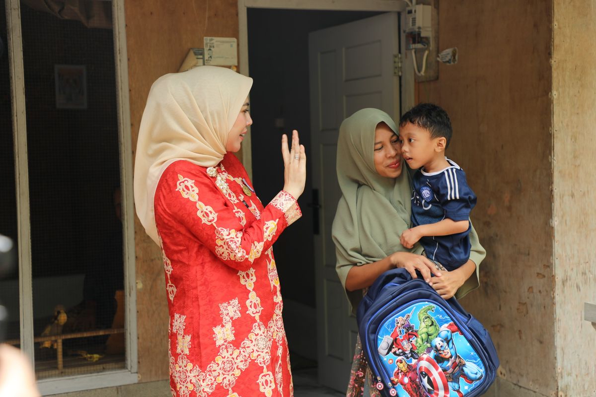 Bunda PAUD Lhokseumawe Jemput Bola ke Rumah Warga, Jaring Anak Belum Sekolah